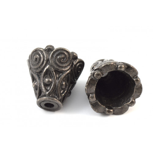 CONE 9MM PEWTER BLACK COLOR
